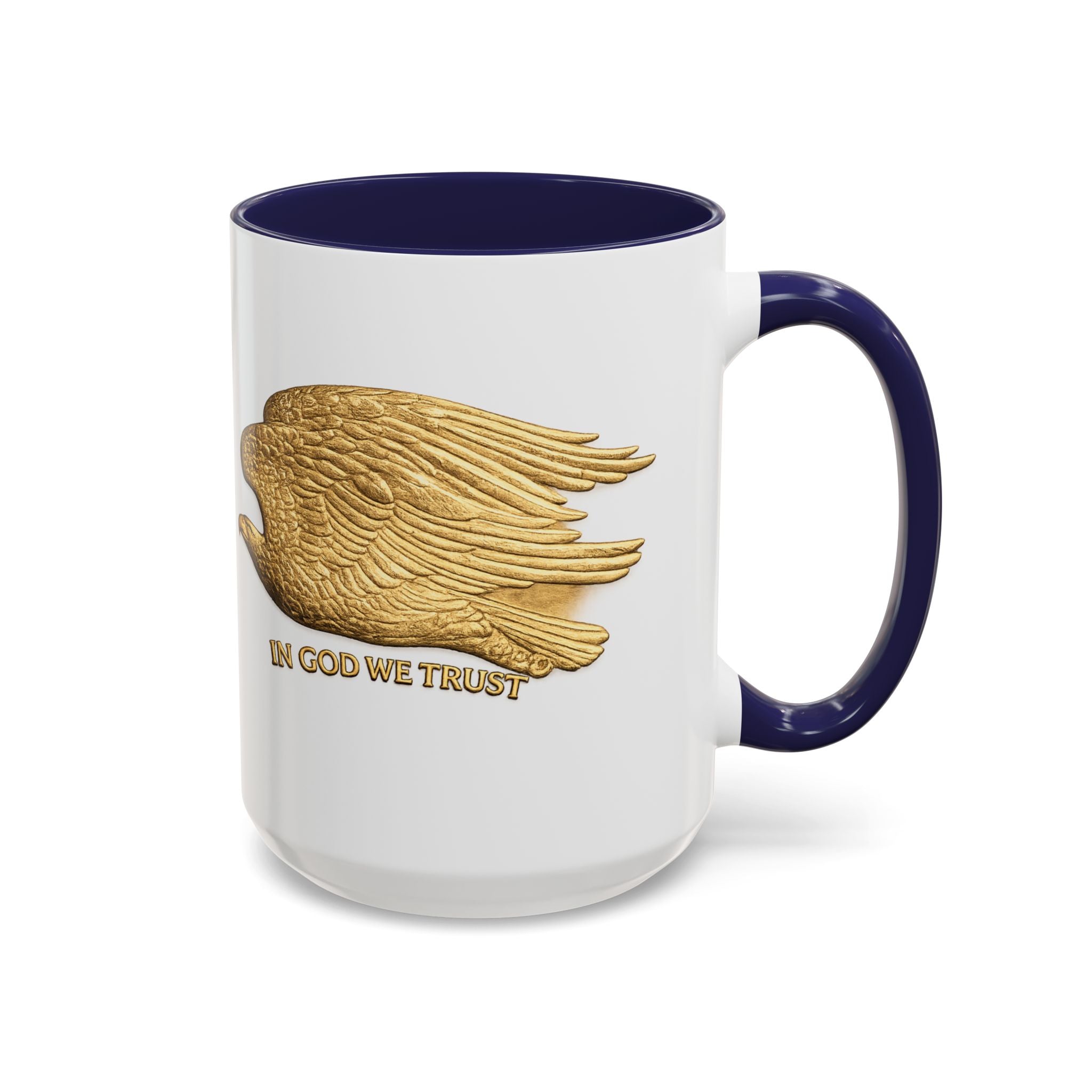Gold Eagle "In God We Trust" Accent Coffee Mug