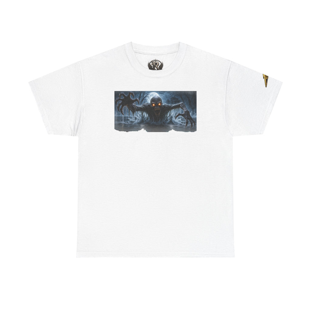 Horror Night Graphic Tee — Creepy Demon Design