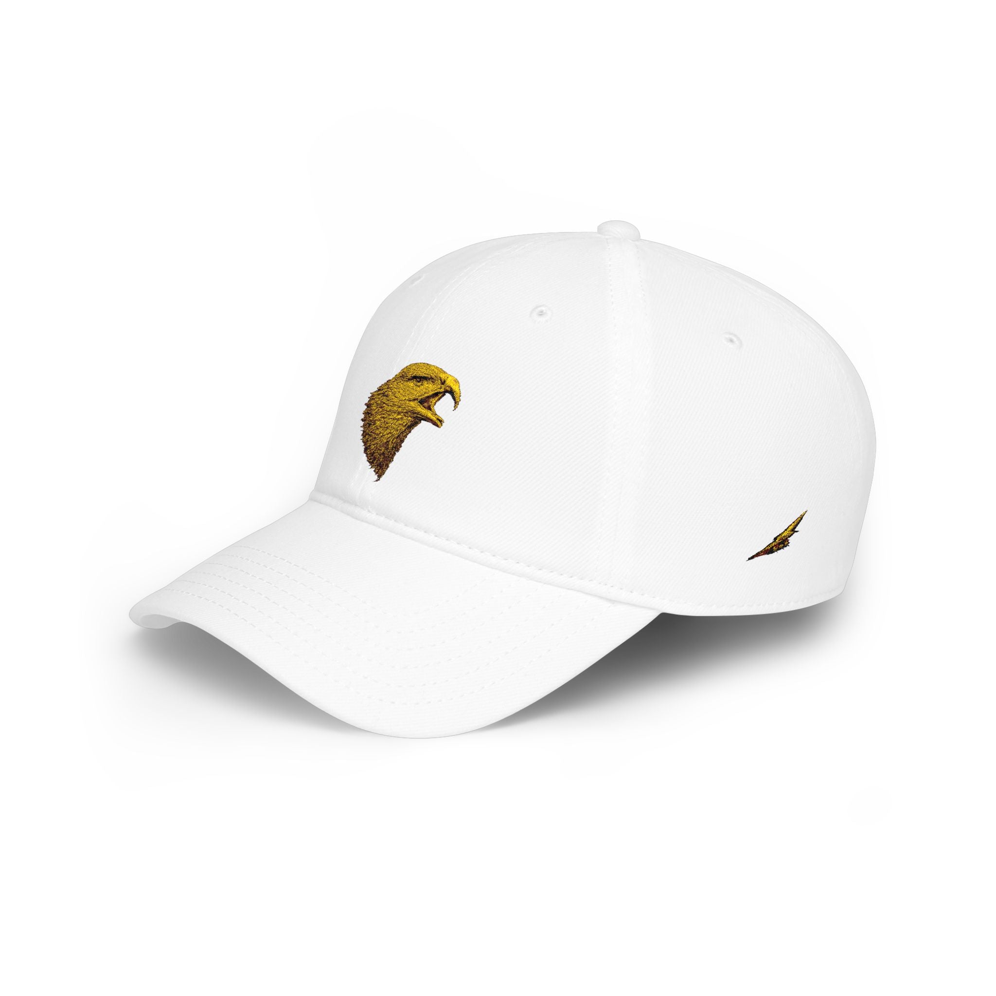 Embroidered Golden Eagle Low-Profile Baseball Cap