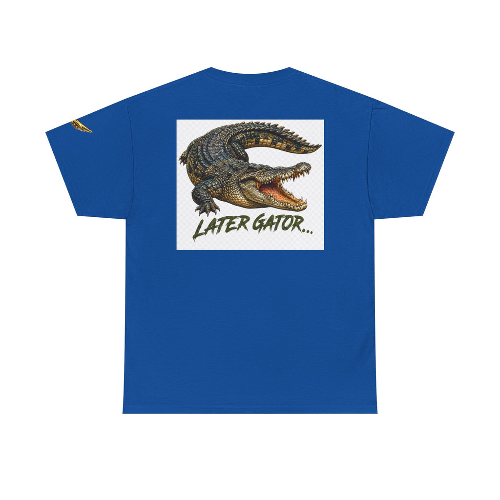 Alligator Graphic Tee — 'Later Gator' Casual Cotton T‑Shirt