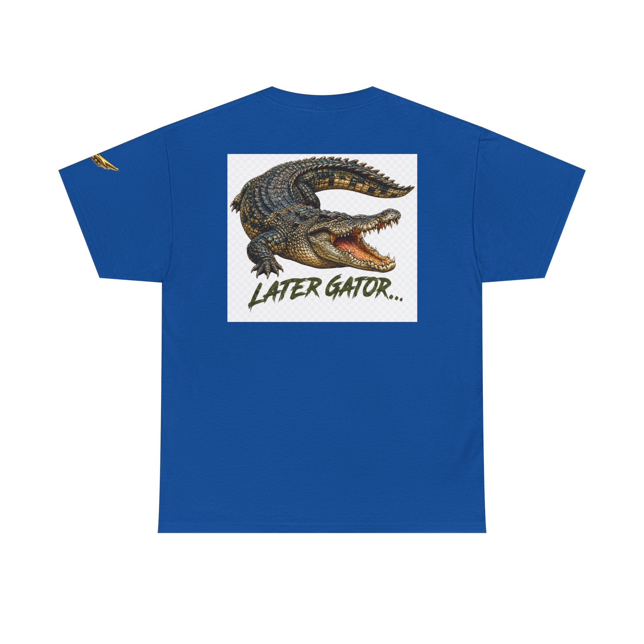 Alligator Graphic Tee — 'Later Gator' Casual Cotton T‑Shirt