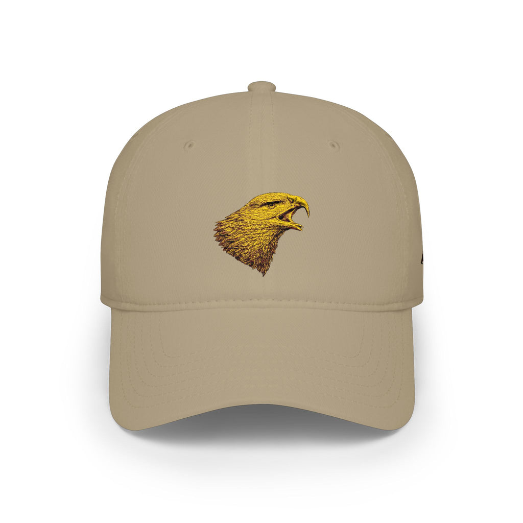Embroidered Golden Eagle Low-Profile Baseball Cap