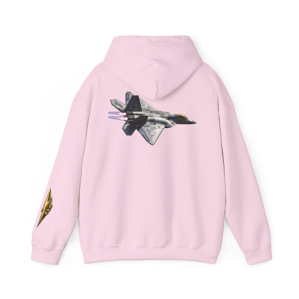 F-22 Raptor Jet Hoodie — Military Aircraft Pilot Flight Sweatshirt