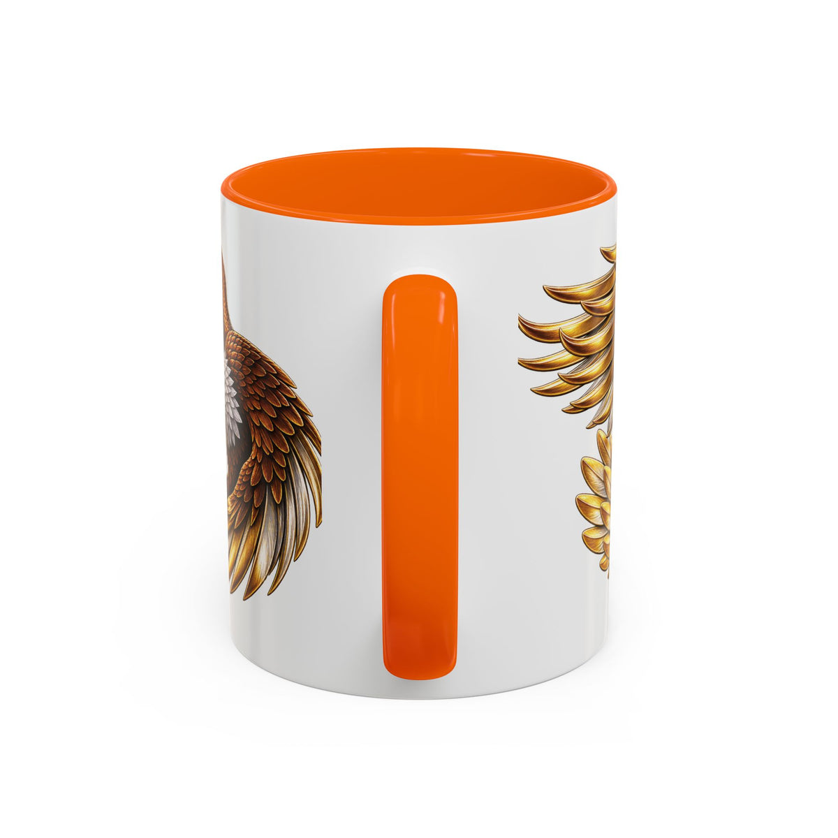 Golden Eagle Coffee Mug — Accent Ceramic Mug with Majestic Eagle Design