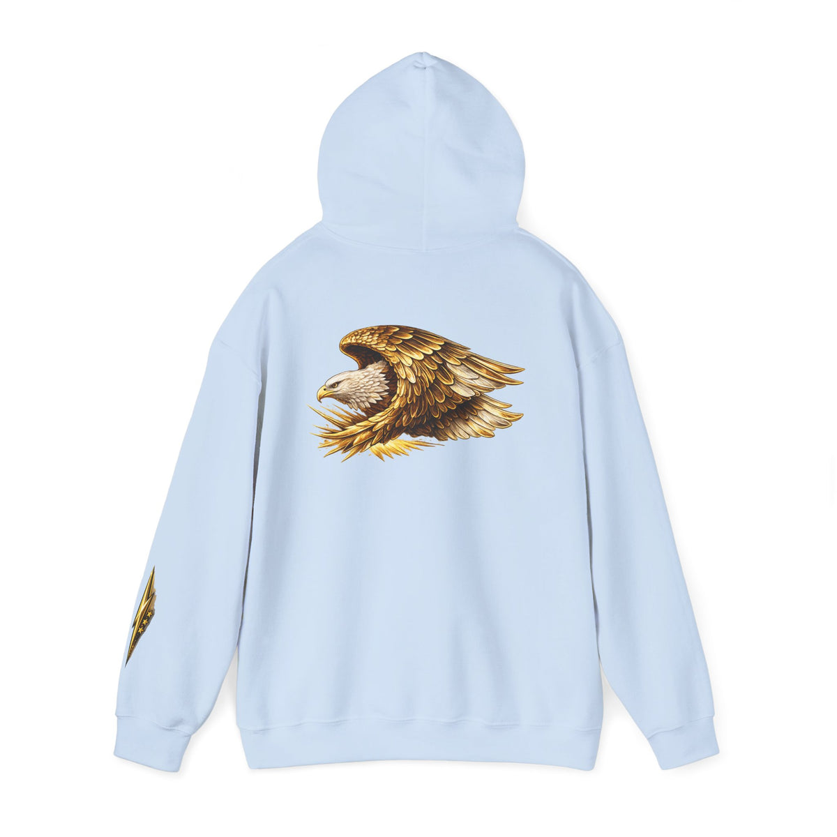 Eagle Wings Hoodie — Golden Bald Eagle Graphic Pullover