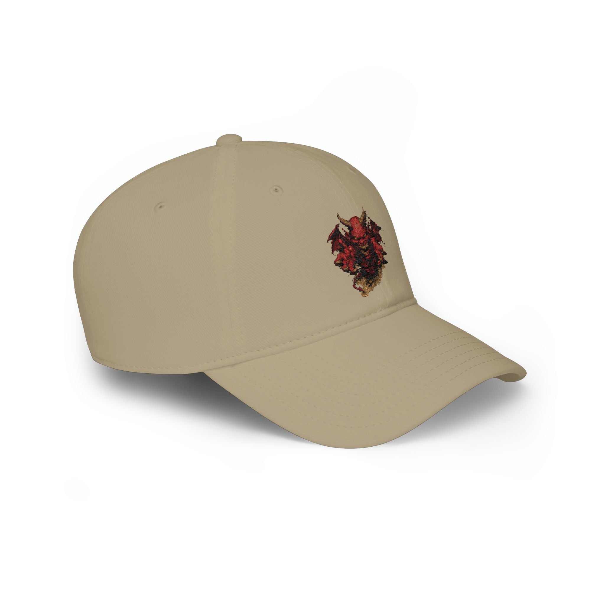 Devil Skull Embroidered Evil Baseball Cap - Low-Profile Hat