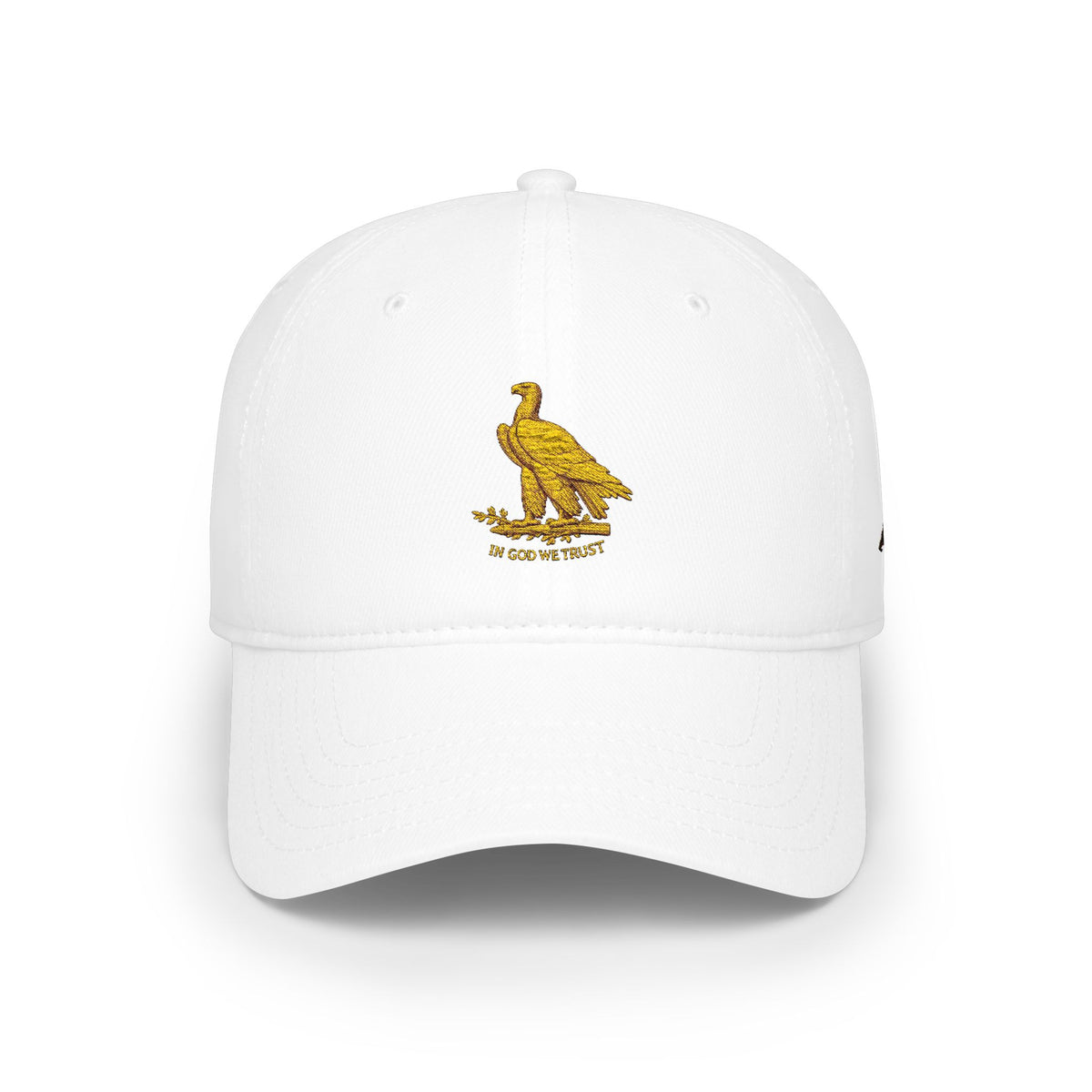 Low Profile Cap with Gold Eagle Embroidery — Patriot Vintage Baseball Hat