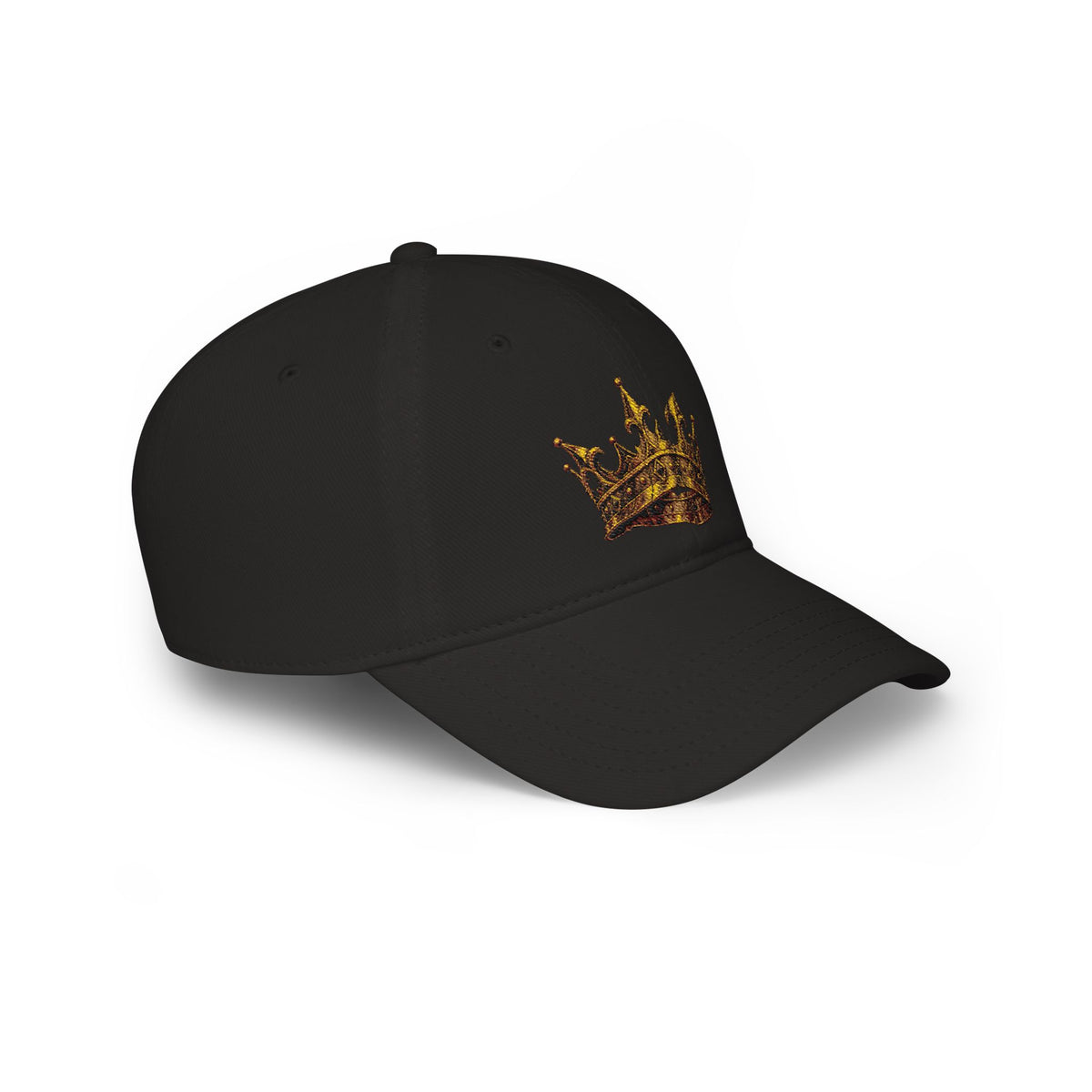 Gold Crown Low Profile Baseball Cap — Royal Streetwear Hat