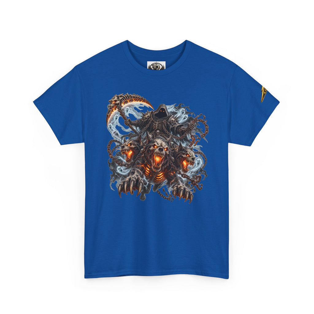 Horror Kraken Skull Tee — Fiery Octopus Monster Graphic T‑Shirt