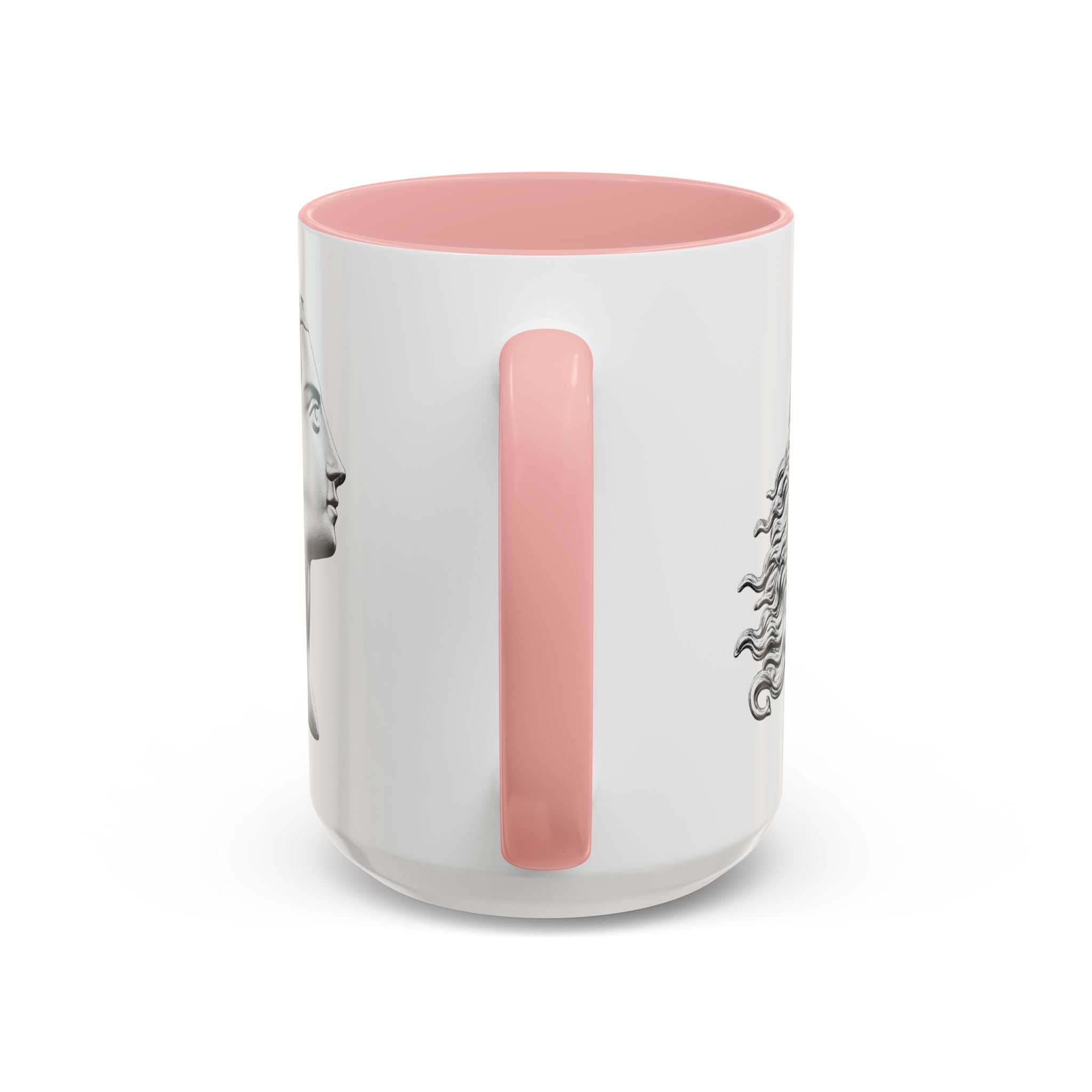 Classical Profile Accent Coffee Mug — Greek Goddess Bust Design (11/15oz)