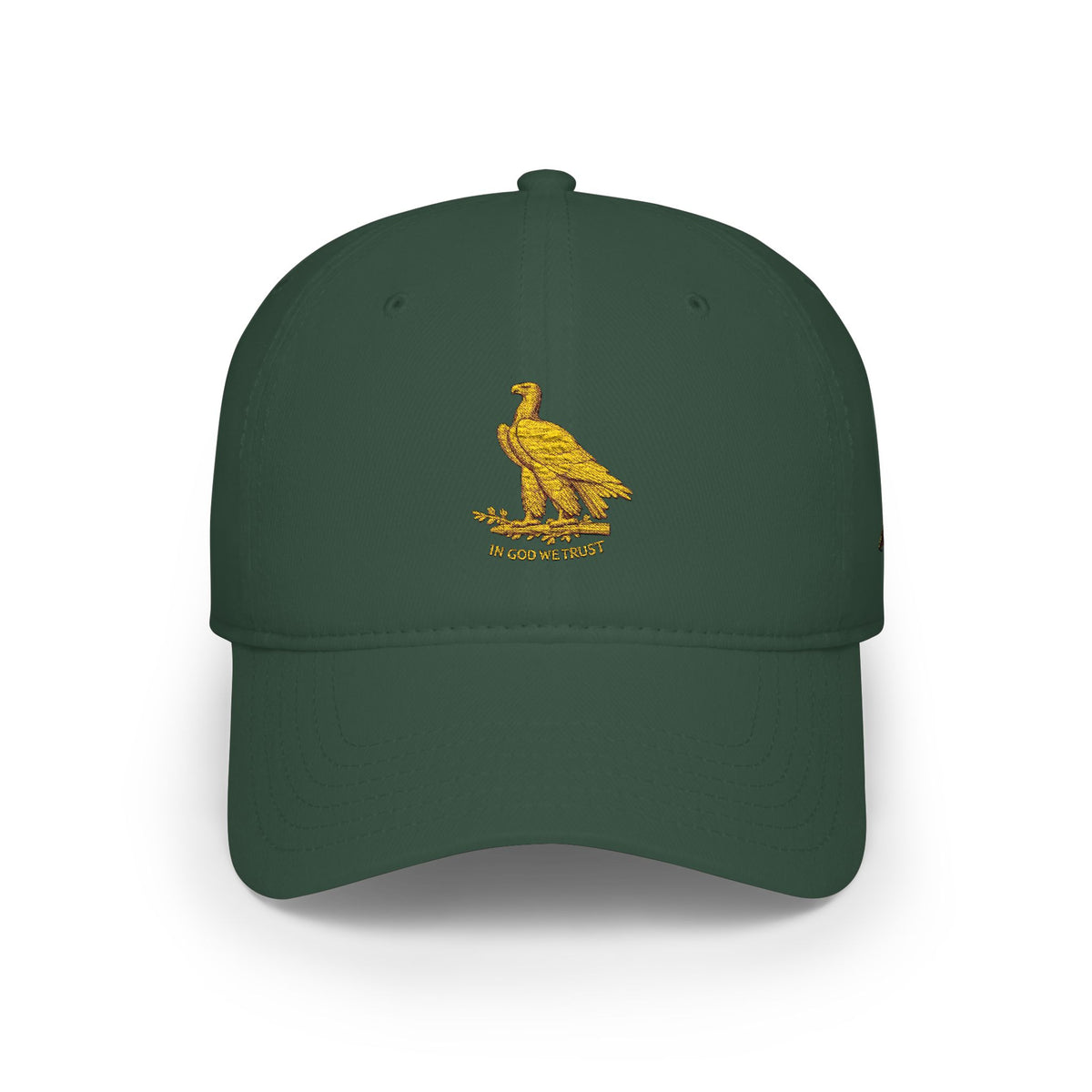 Low Profile Cap with Gold Eagle Embroidery — Patriot Vintage Baseball Hat