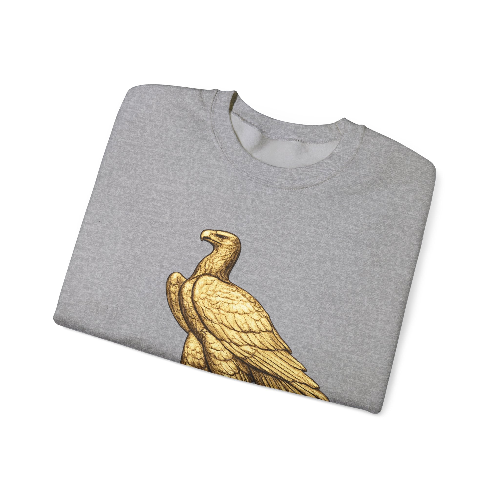 Crewneck Sweatshirt — Gold Eagle 'In God We Trust' Patriotic Pullover
