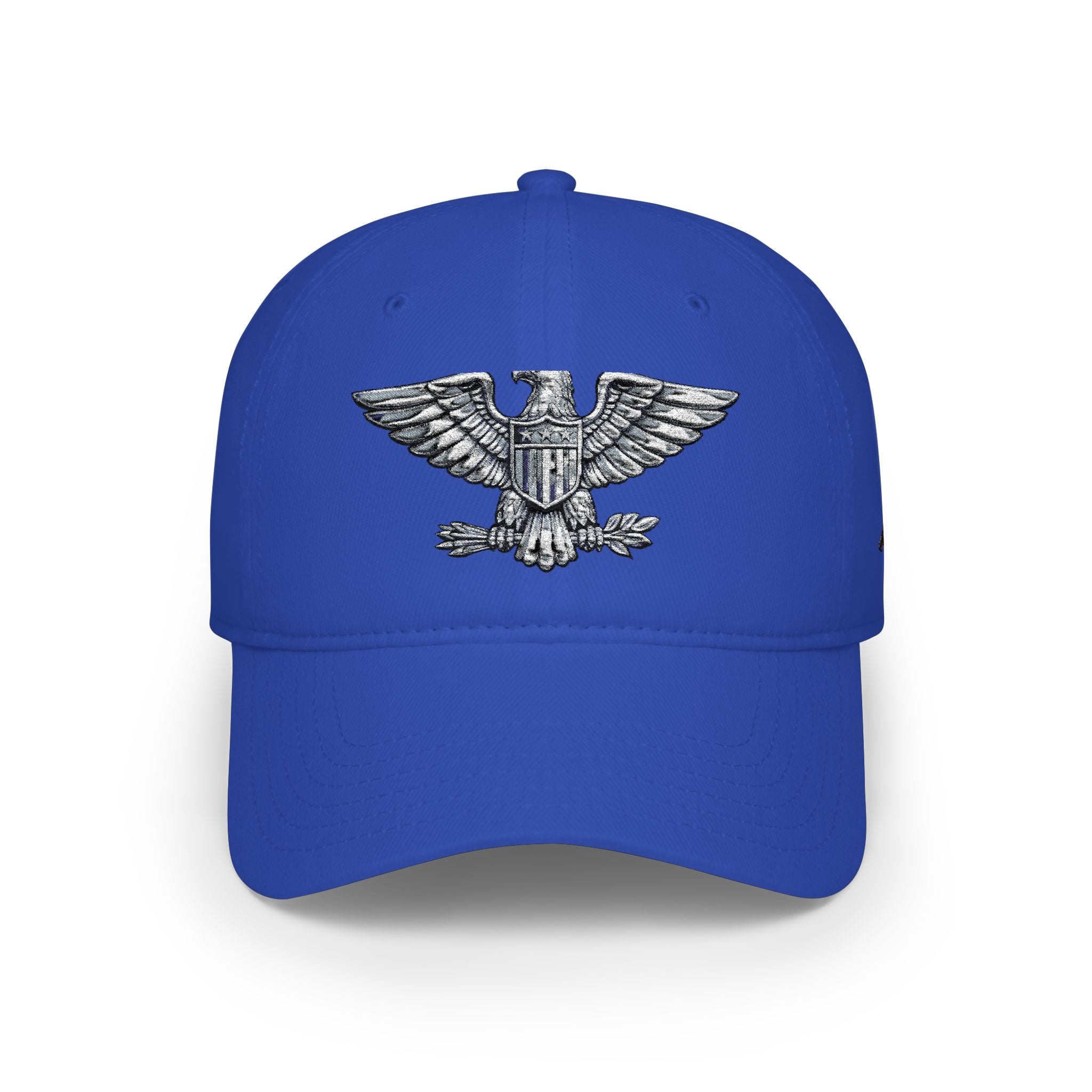 Low Profile Baseball Cap — Large Embroidered Colonel Eagle (Vintage, Multiple Colors)
