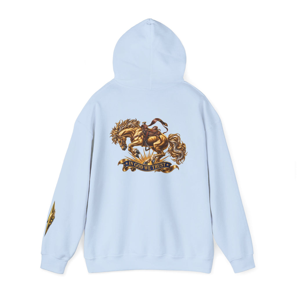 Golden Horse Hoodie — Regal Graphic Sweatshirt
