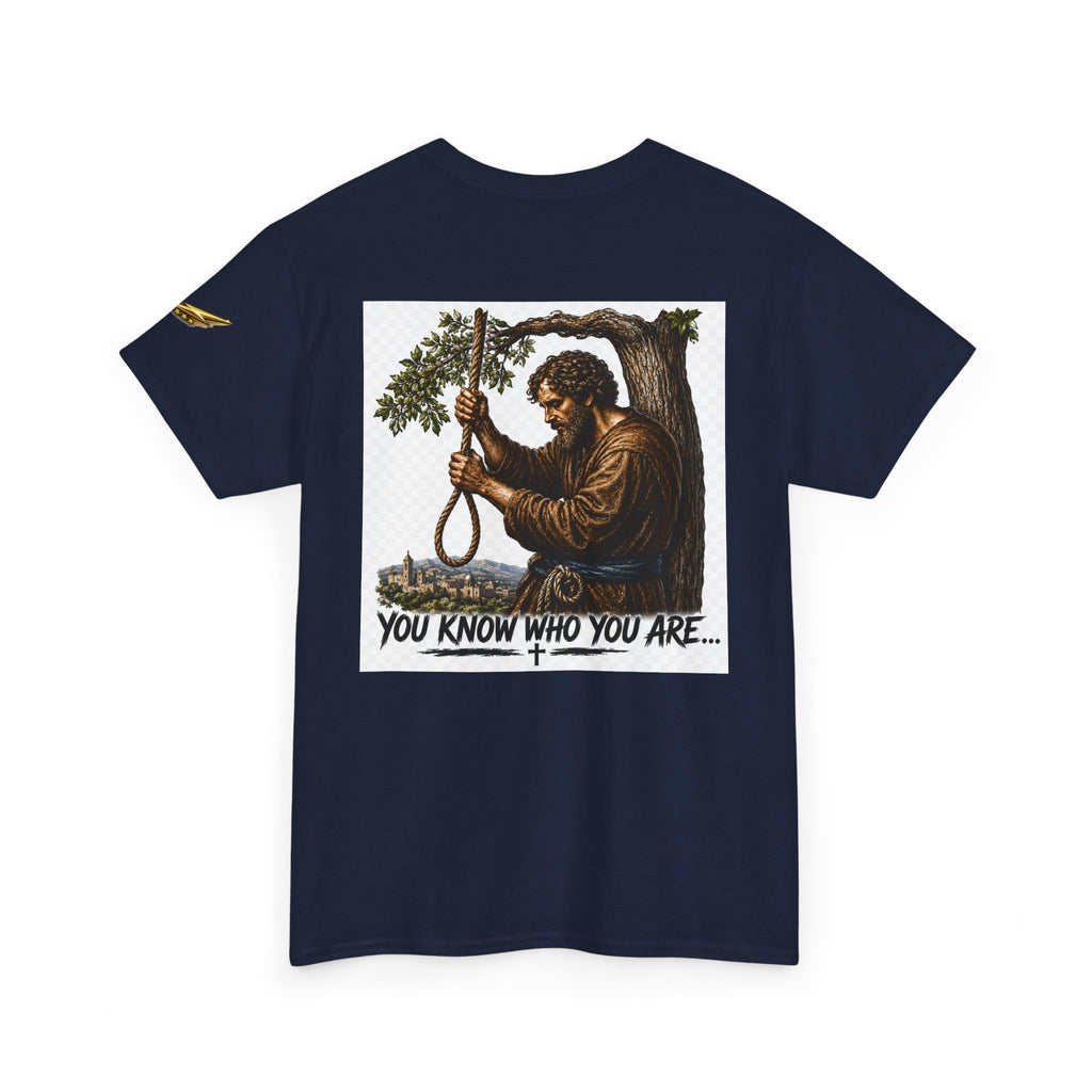 T‑Shirt — 'You Know Who You Are' Vintage Hangman Judas Graphic Tee