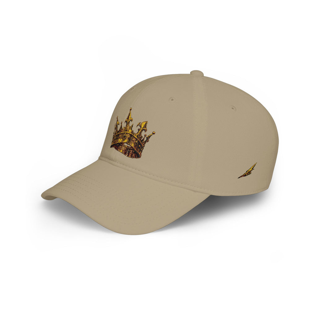 Gold Crown Low Profile Baseball Cap — Royal Streetwear Hat