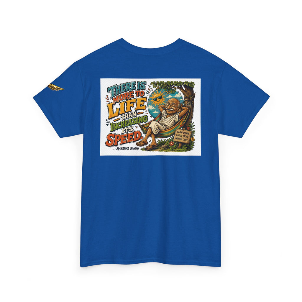 Relaxed Graphic Tee — "There Is More To Life Than Increasing Its Speed" Vintage Beach Shirt