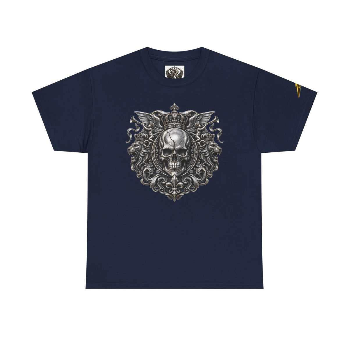 Skull Crest Tee – Gothic Crowned Skull Graphic T-Shirt