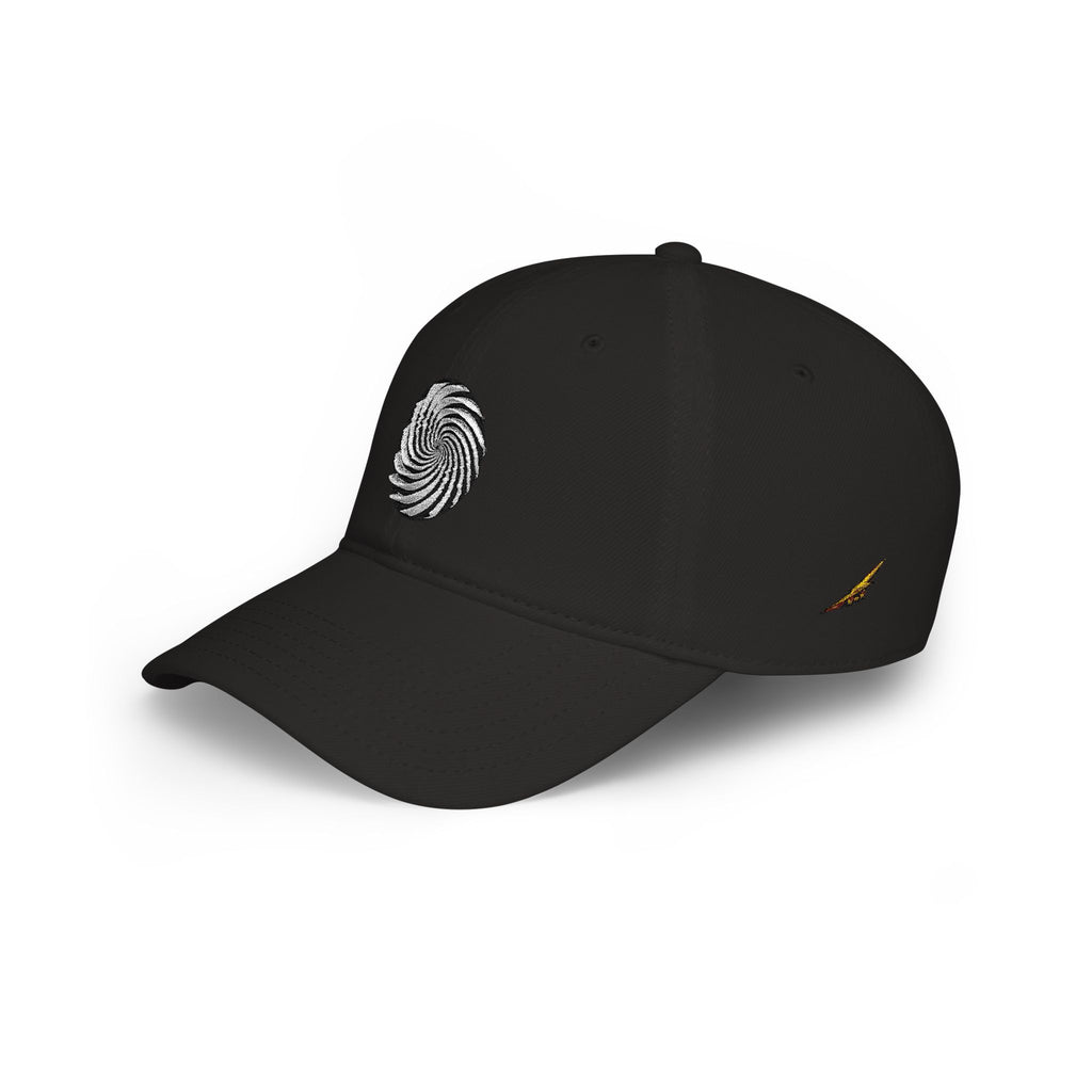 Spiral Swirl Embroidered Cap — Low Profile Baseball Hat