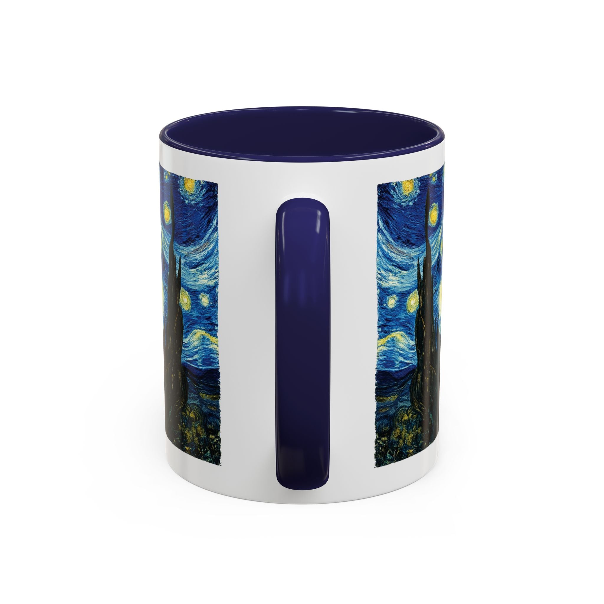 Starry Night Accent Coffee Mug — Van Gogh Style Night Sky Coffee Cup (11/15oz)