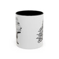 Classical Profile Accent Coffee Mug — Greek Goddess Bust Design (11/15oz)