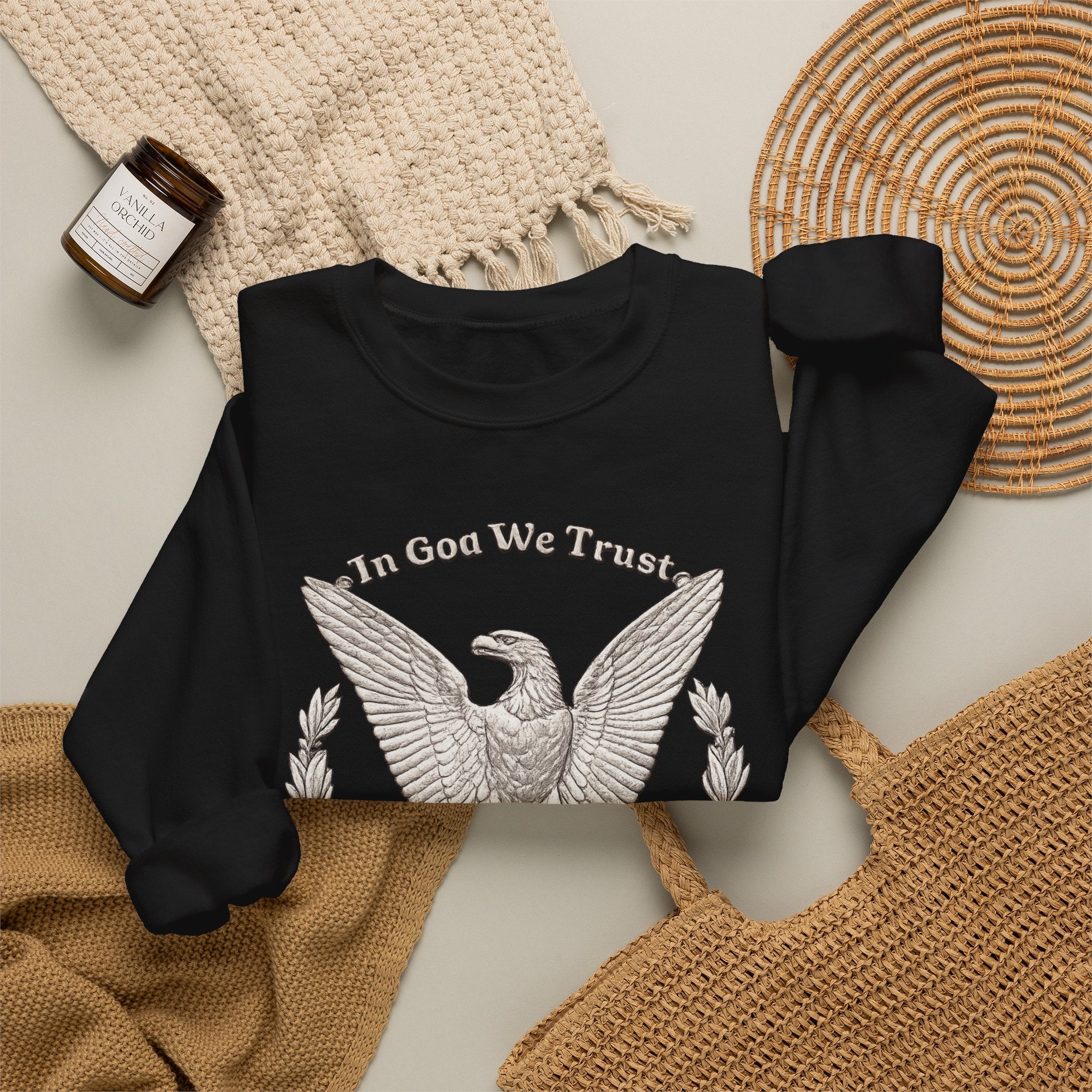 In God We Trust Eagle Crewneck Sweatshirt