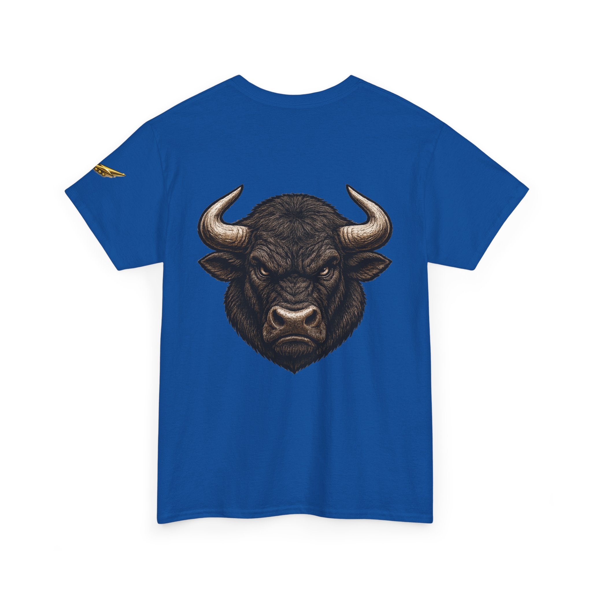 Bull Head Graphic Tee — Fierce Bison Illustration T-Shirt