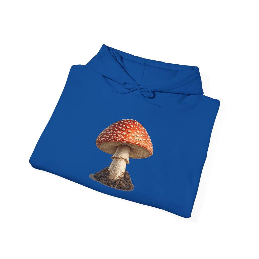 Mushroom Hoodie — Vintage Fly Agaric Fungi Graphic Pullover