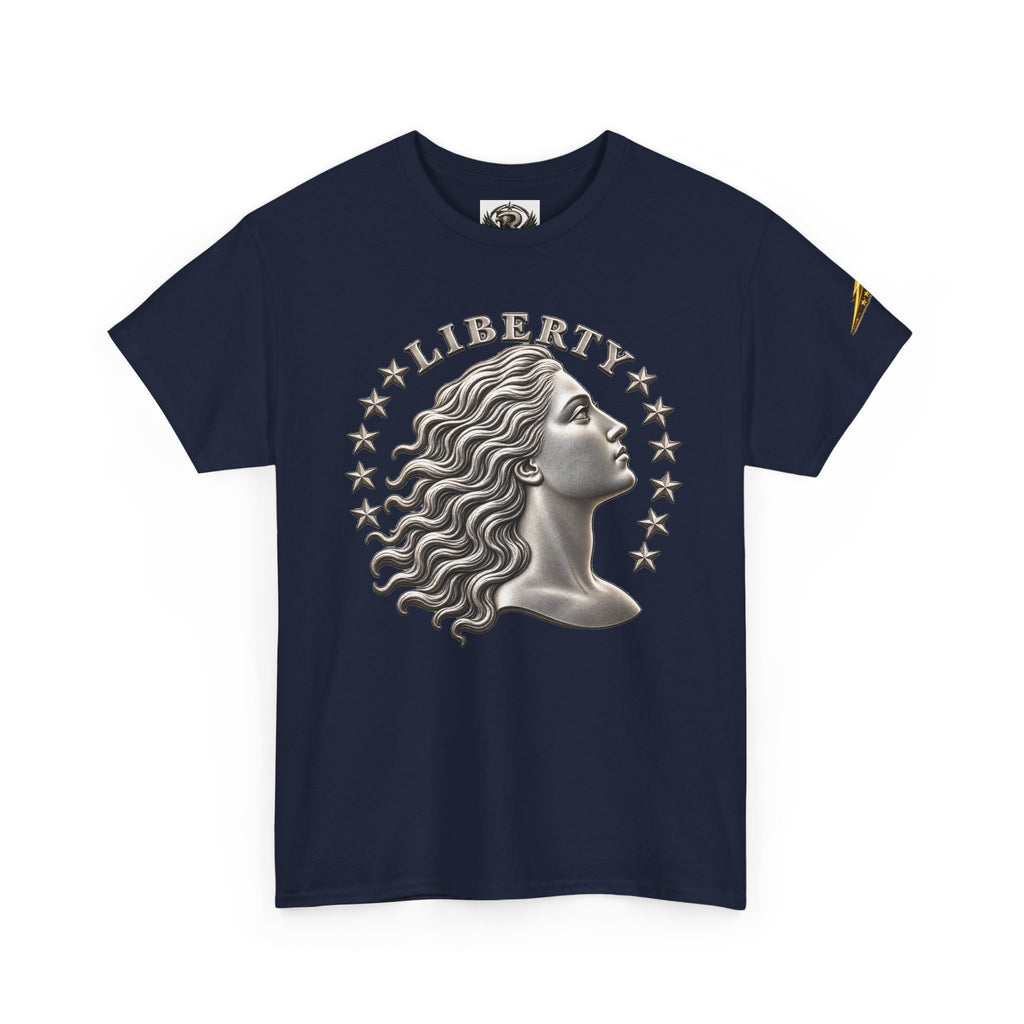 Liberty Eagle T-Shirt — Vintage Liberty Head & Soaring Eagle Graphic Tee