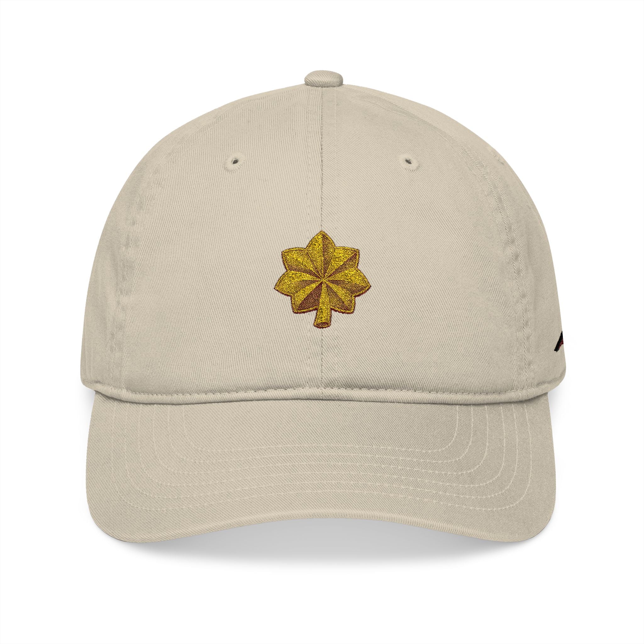 Embroidered Gold Glitter Four-Leaf Clover Major Insignia Baseball Cap