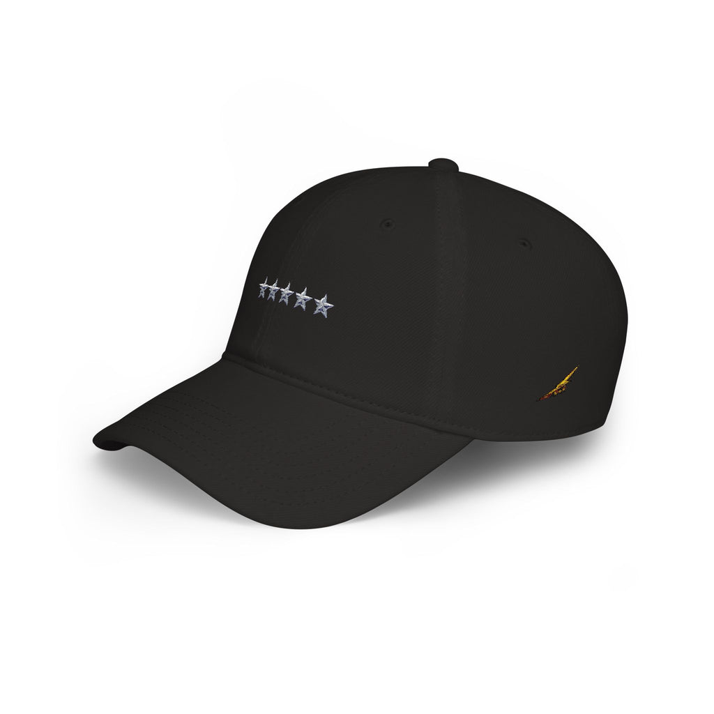 Low Profile Cap with Five Stars Embroidery – Patriotic Baseball Hat