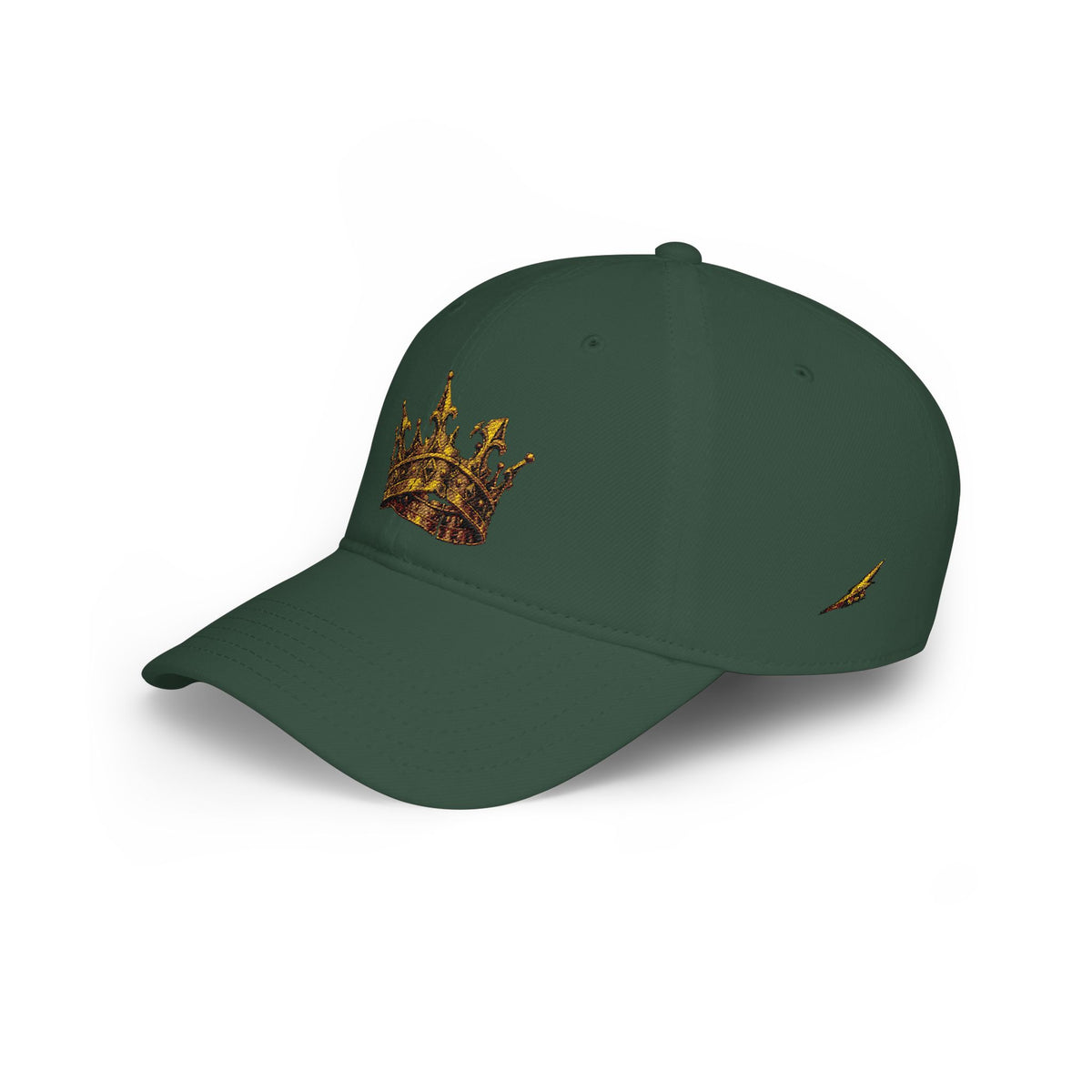 Gold Crown Low Profile Baseball Cap — Royal Streetwear Hat