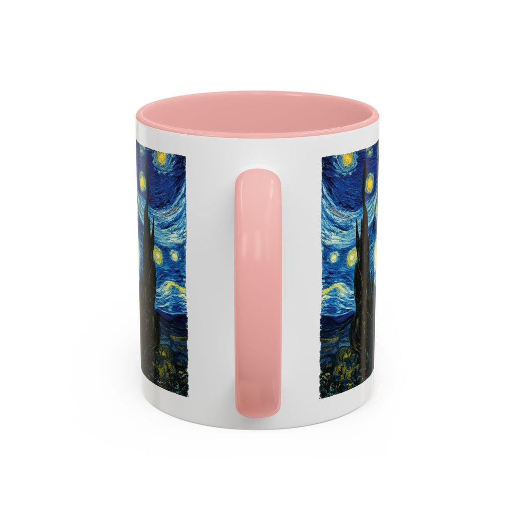Starry Night Accent Coffee Mug — Van Gogh Style Night Sky Coffee Cup (11/15oz)