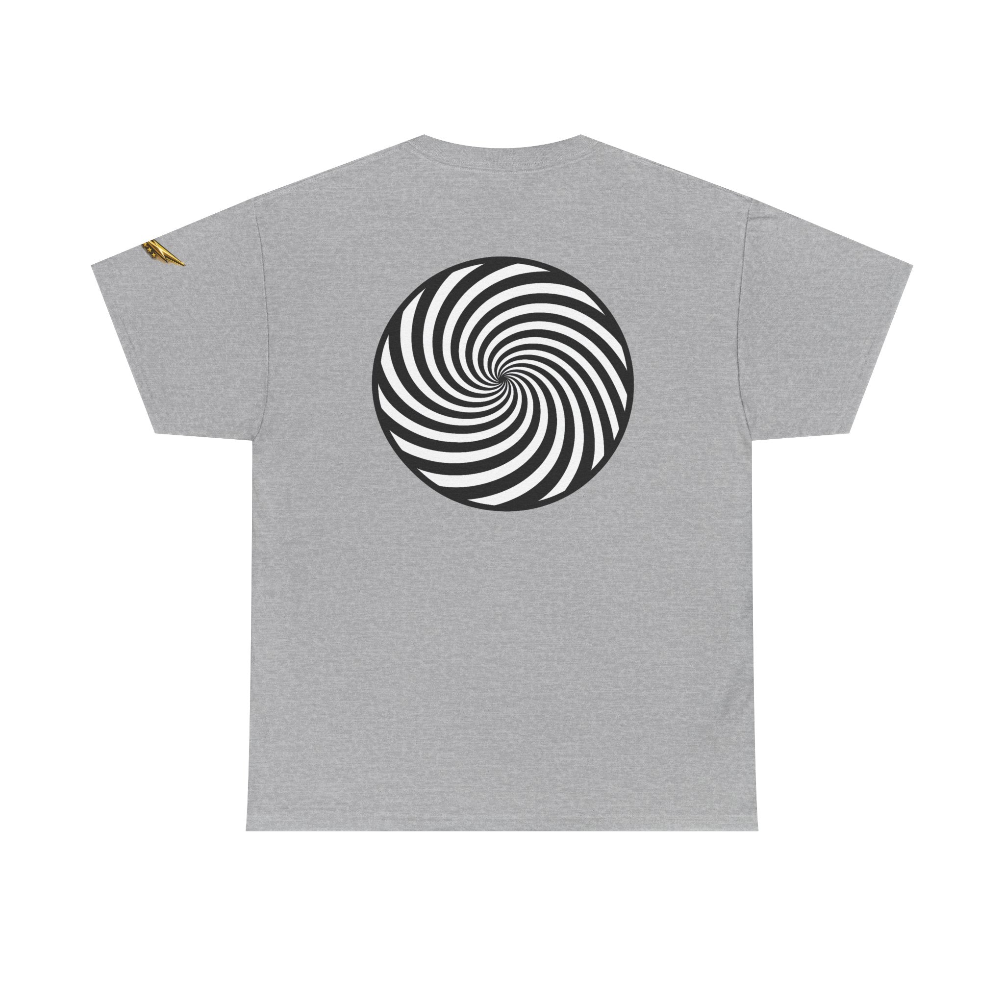 Hypnotic Spiral Tee — Optical Illusion Graphic T-Shirt