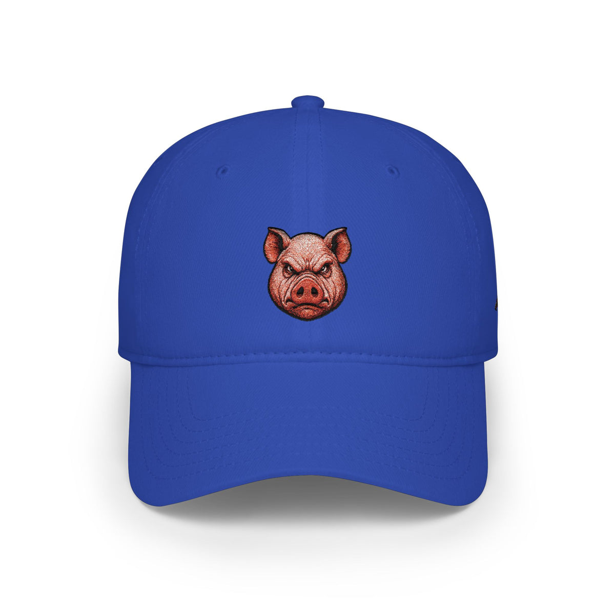 Pig Head Baseball Cap — Embroidered Farmyard Hat for Animal Lovers