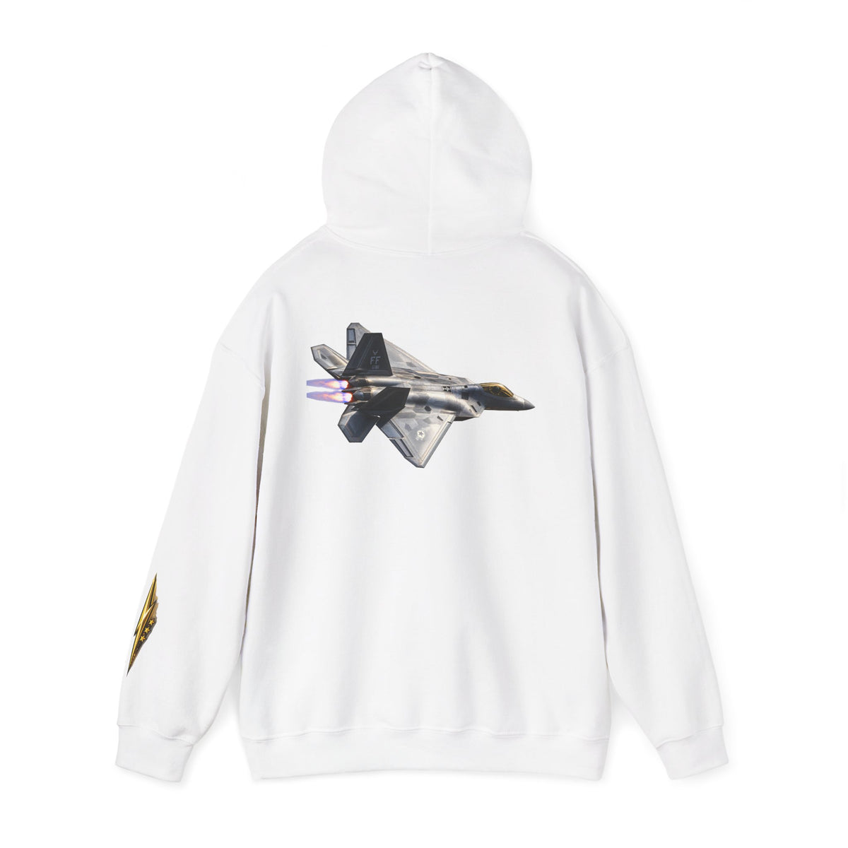 F-22 Raptor Jet Hoodie — Military Aircraft Pilot Flight Sweatshirt