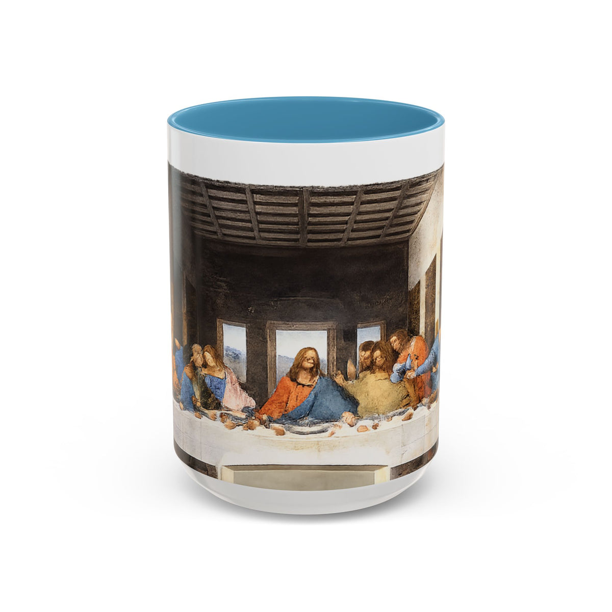 Last Supper Accent Coffee Mug — Religious Art Ceramic Coffee Cup (11/15oz)