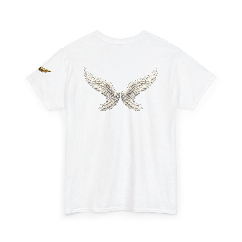 Angel Wings Graphic Tee — White Wing Back Print