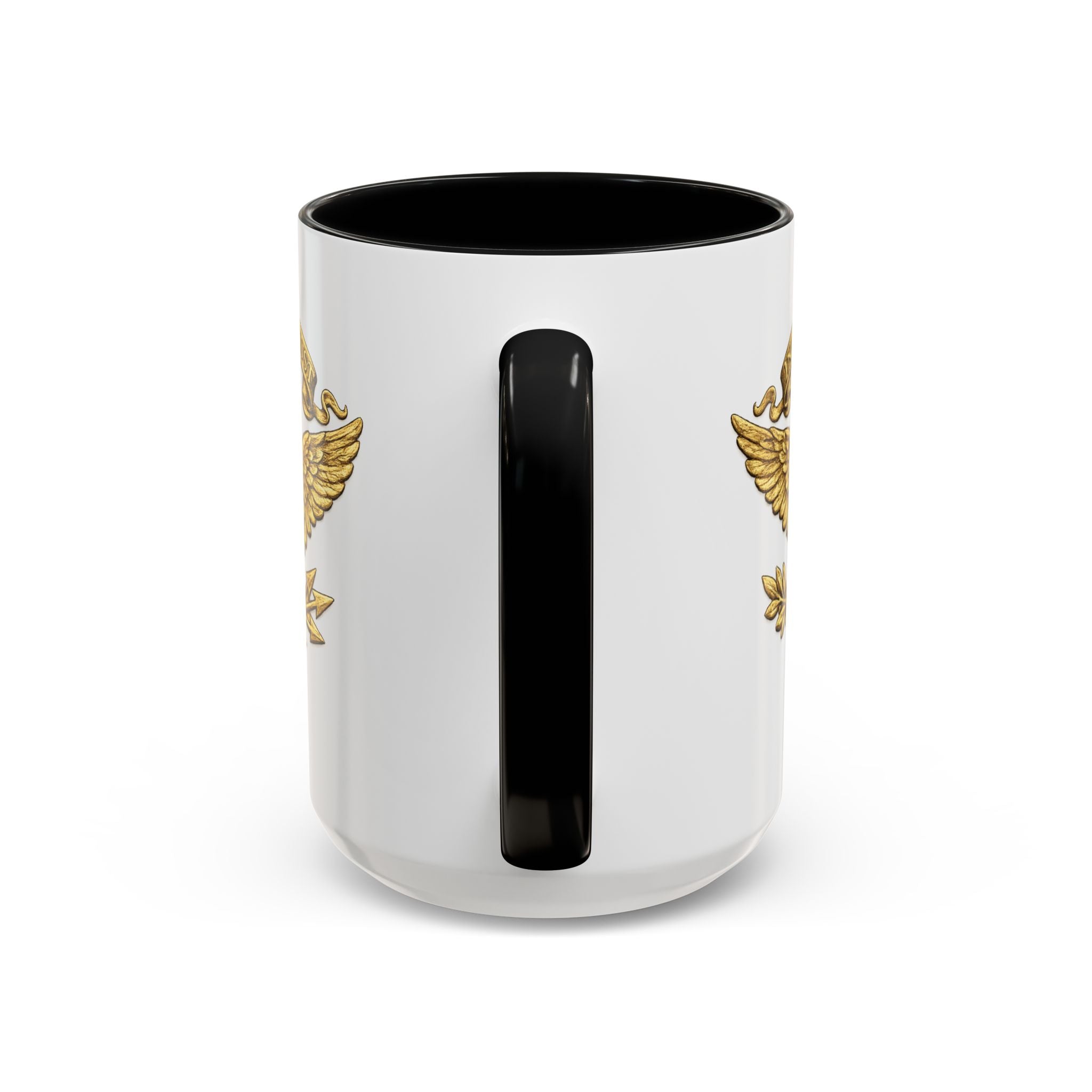 Gold Eagle 'In God We Trust' Accent Coffee Mug — Patriotic 11/15oz