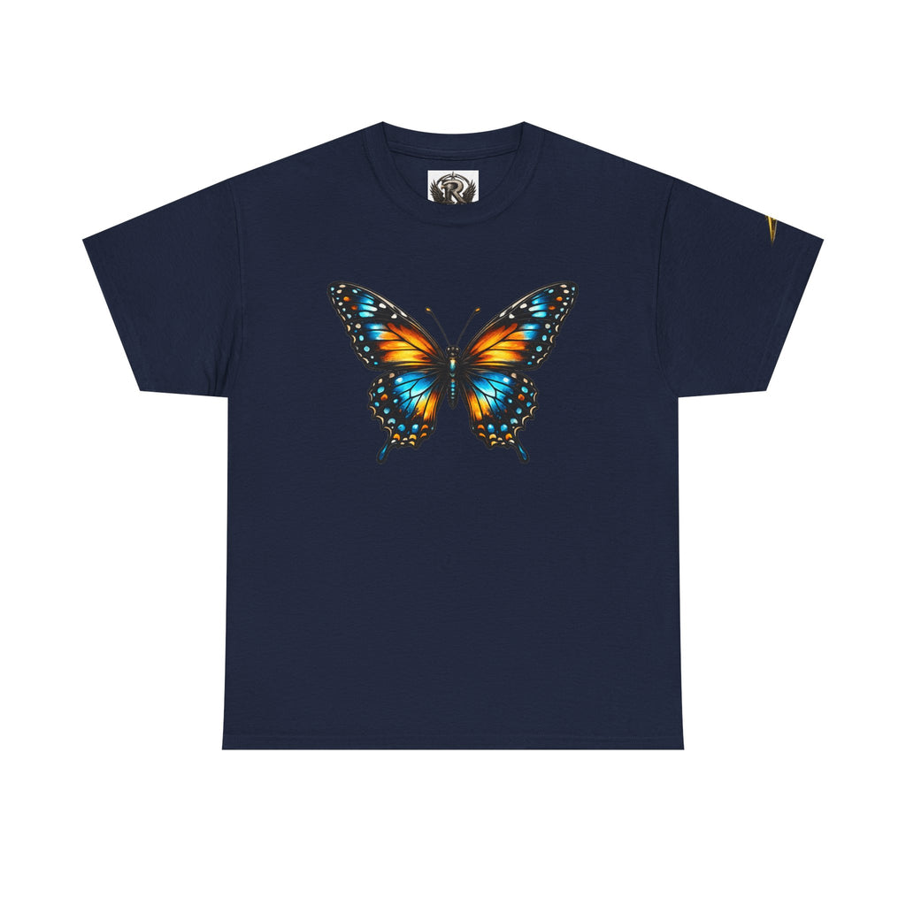 Butterfly Graphic Tee — Vibrant Monarch-Inspired Chest Print
