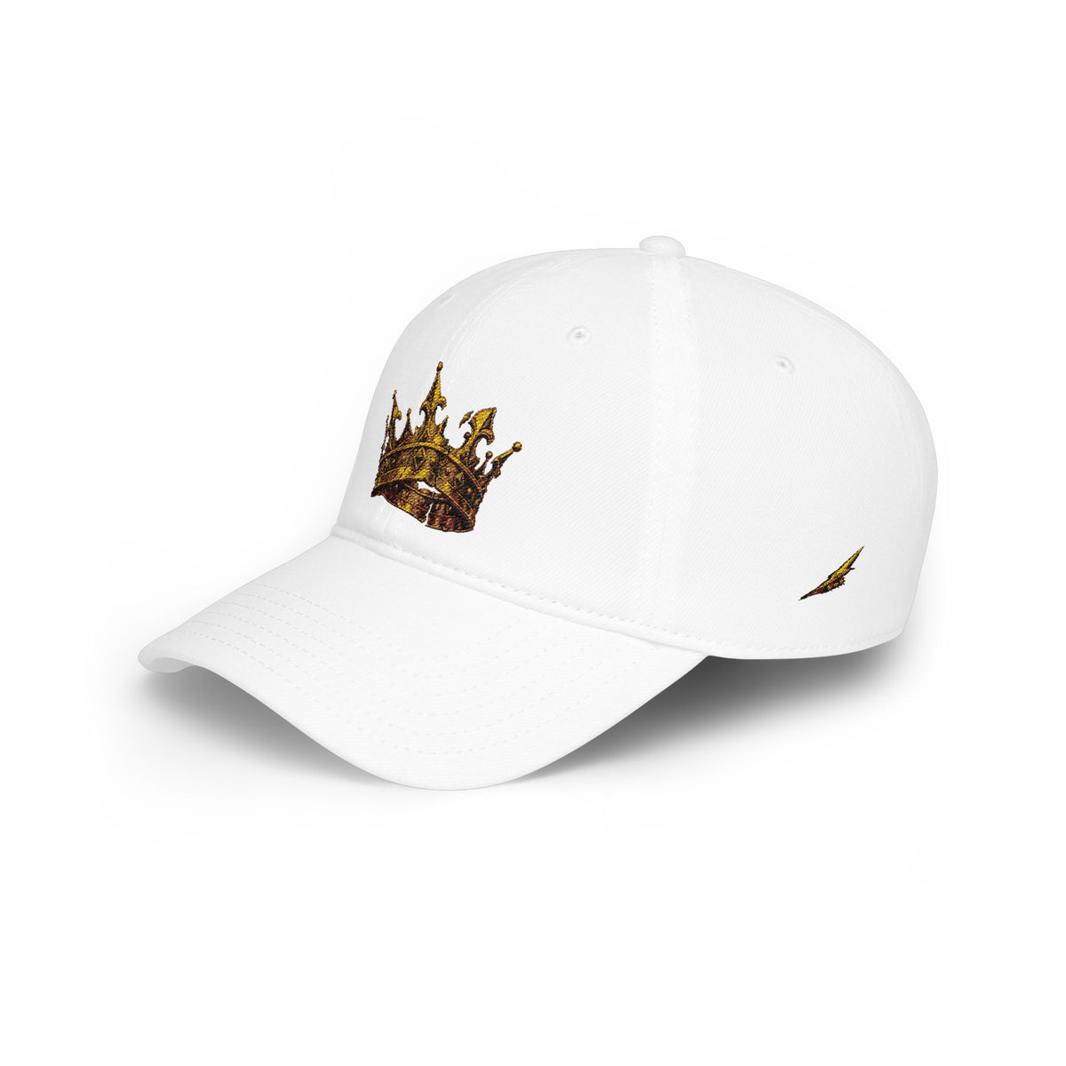 Gold Crown Low Profile Baseball Cap — Royal Streetwear Hat