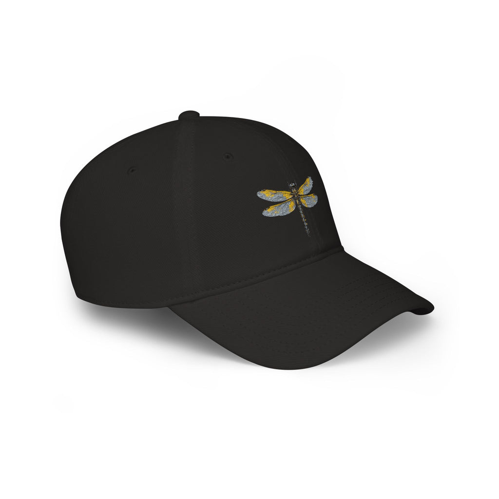 Dragonfly Embroidered Baseball Cap — Colorful Nature Hat