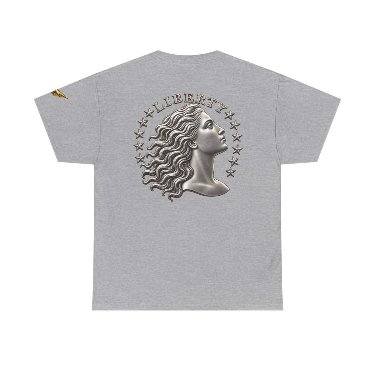 Liberty Coin Profile Tee — Vintage Liberty Head Graphic T-Shirt