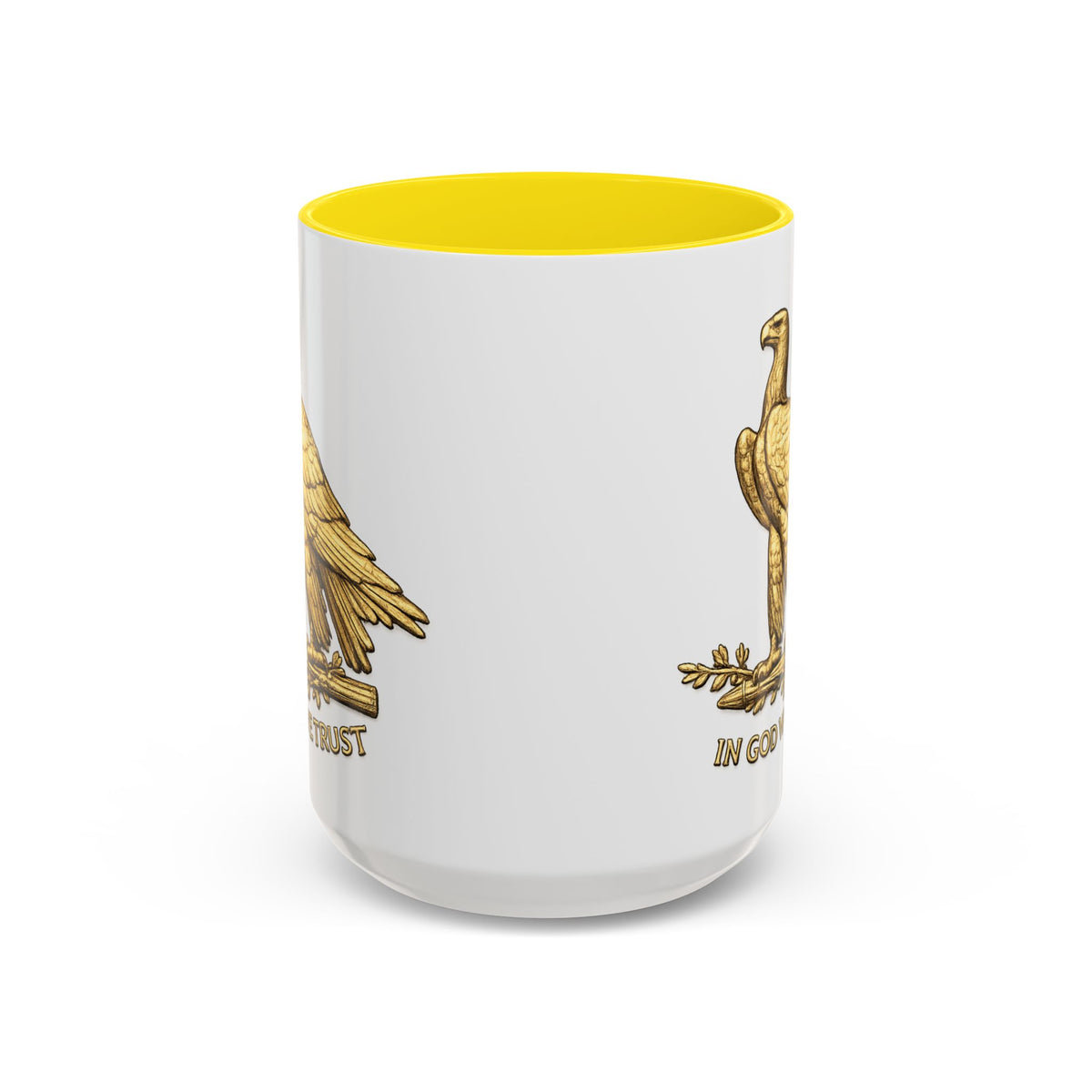 Gold Eagle "In God We Trust" Accent Coffee Mug