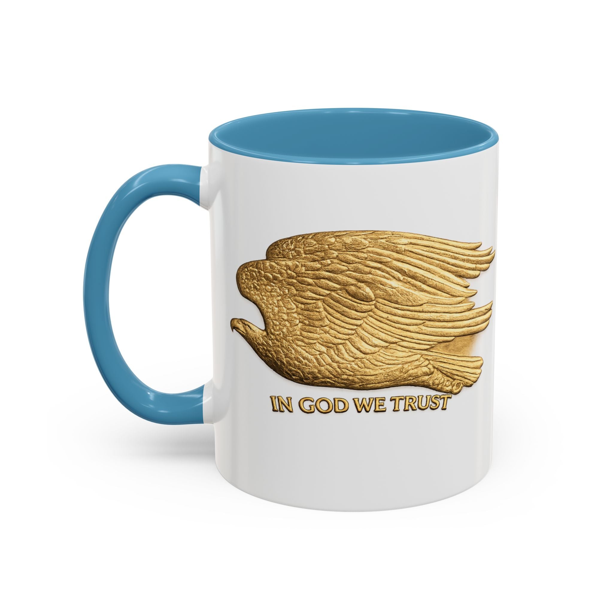 Gold Eagle "In God We Trust" Accent Coffee Mug