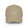 Silver Angel Wings Embroidery — Low Profile Baseball Cap