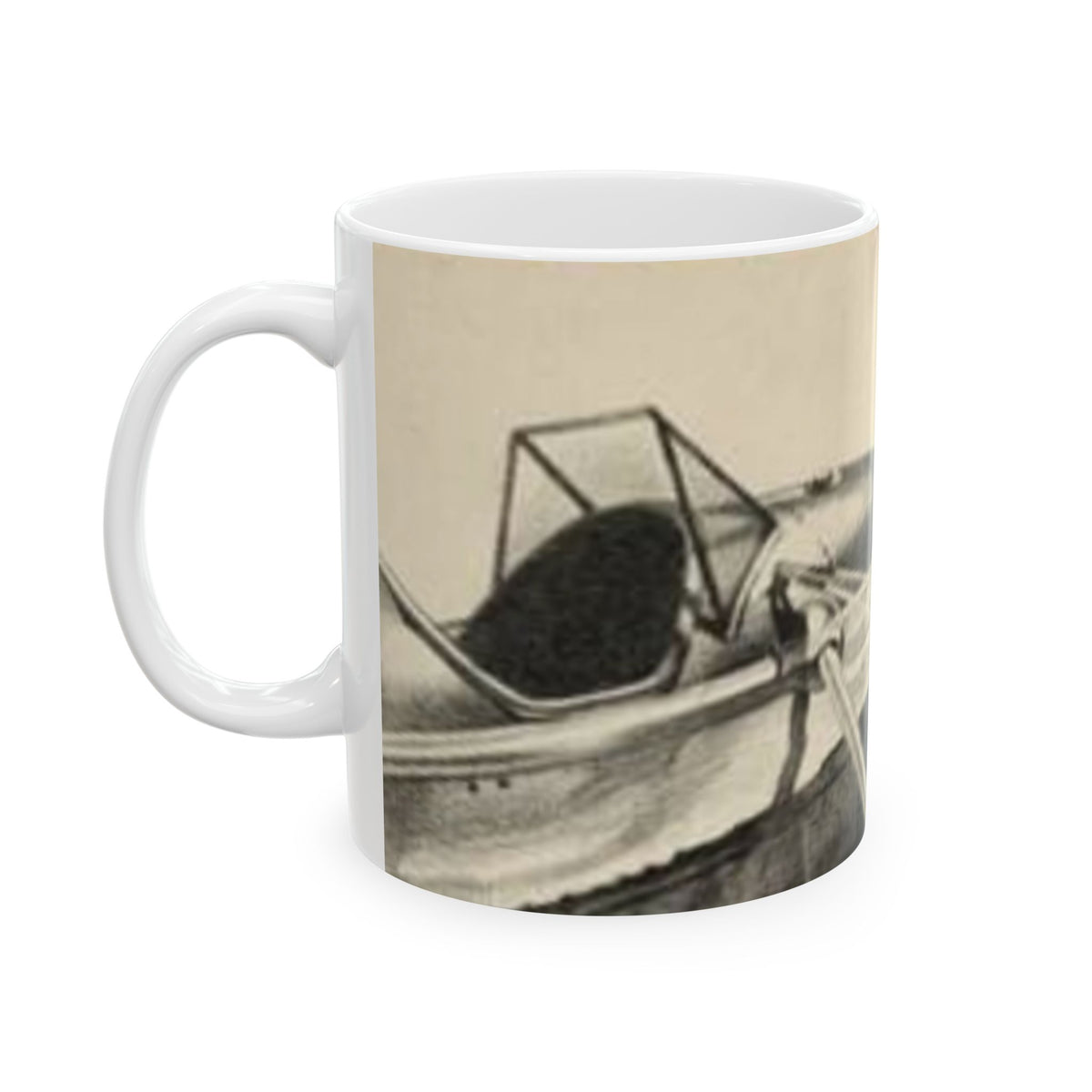 Vintage Airplane Ceramic Mug – Retro Airmail Pilot Coffee Cup (11oz, 15oz)