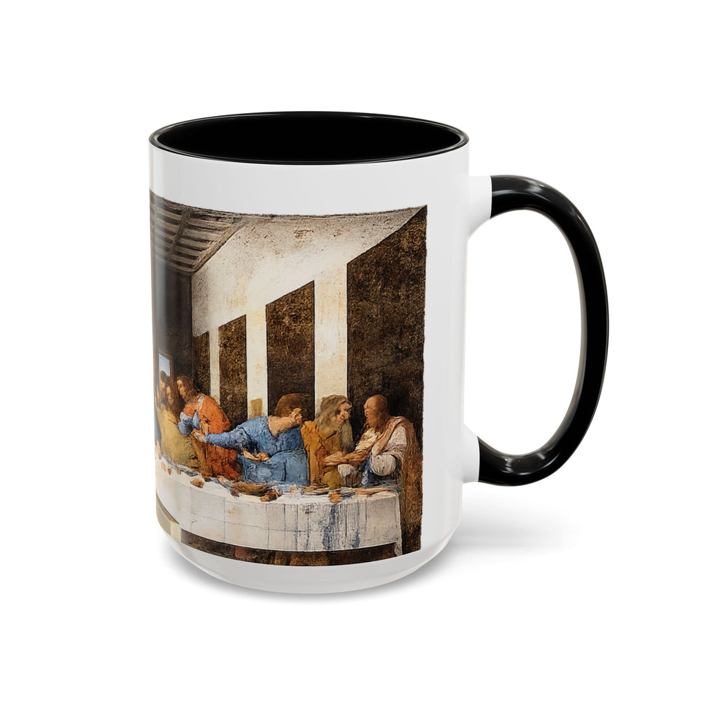 Last Supper Accent Coffee Mug — Religious Art Ceramic Coffee Cup (11/15oz)