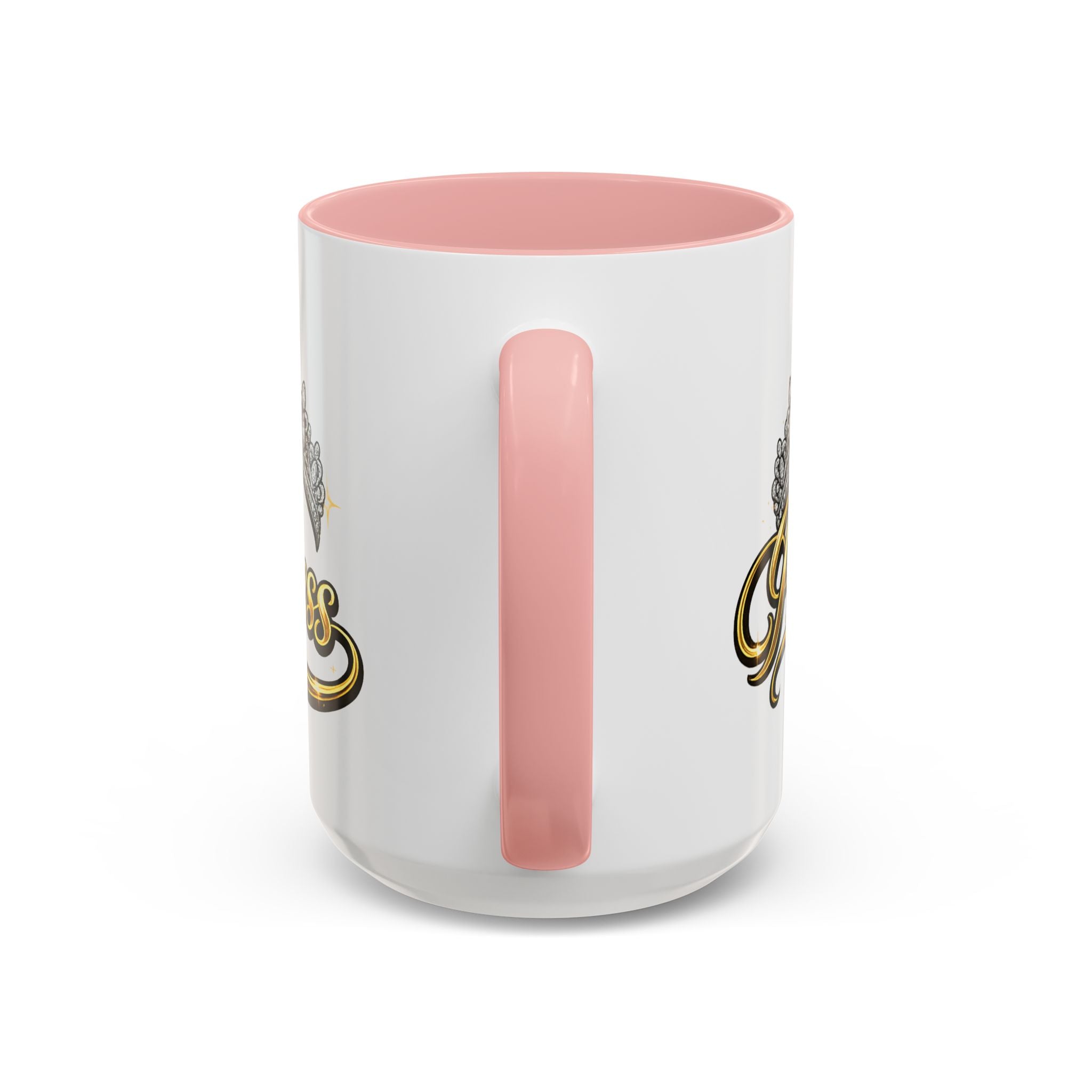 Princess Crown Accent Coffee Mug — Gold Script 11/15oz