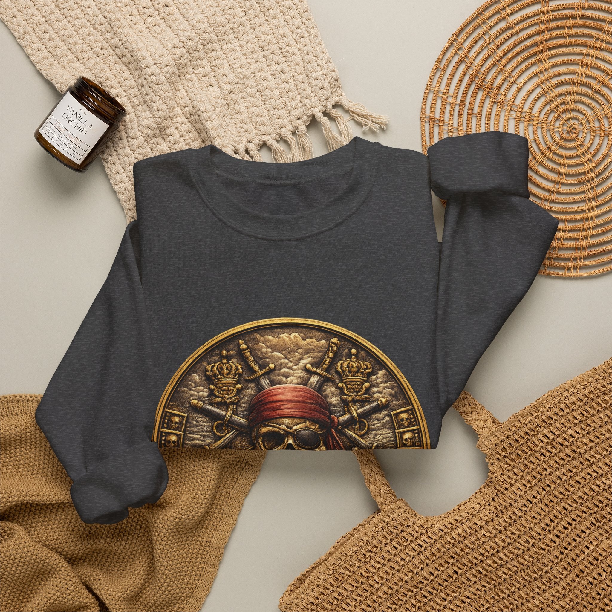 Pirate Skull Coin Crewneck Sweatshirt